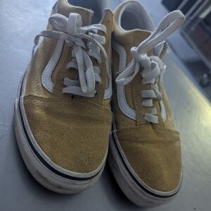 Vintage Yellow and White Sneakers